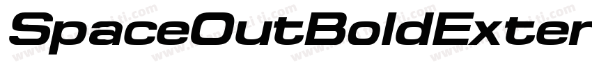 SpaceOutBoldExtended Itali字体转换